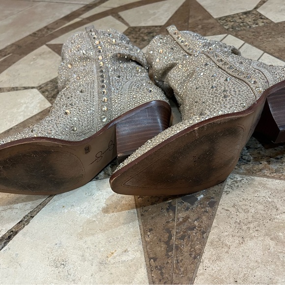 Jessica Simpson rhinestone boots - Picture 4 of 7